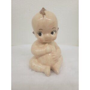 Vintage  Kewpie Collectible Baby Doll Signed Piggy Bank